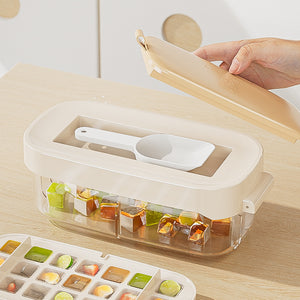 Galuxia Ice Box Ice Cube Tray Grid High Capacity Food Grade Kitchen Gadgets