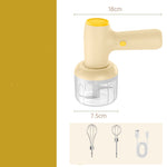 Galuxia 2 In 1 Electric Garlic Chopper USB Rechargeable Vegetable Chili Meat Ginger Masher Handheld Multipurpose Kitchen Gadgets