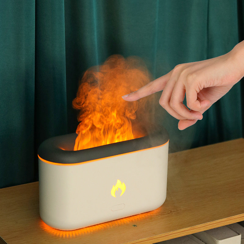 Galuxia Drop Shipping 3D Flame Humidifier 300ML Ultrasonic Flame Aroma Diffuser Essential Oil Diffuser Top Sell