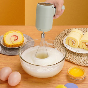 Galuxia Electric Whisk Wireless Handheld Rechargeable Cream Mixer Kitchen Gadgets