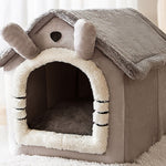 Galuxia Foldable Dog House Pet Cat Bed Winter Dog Villa Sleep Kennel Removable Nest Warm Enclosed Cave Sofa Pets Supplies