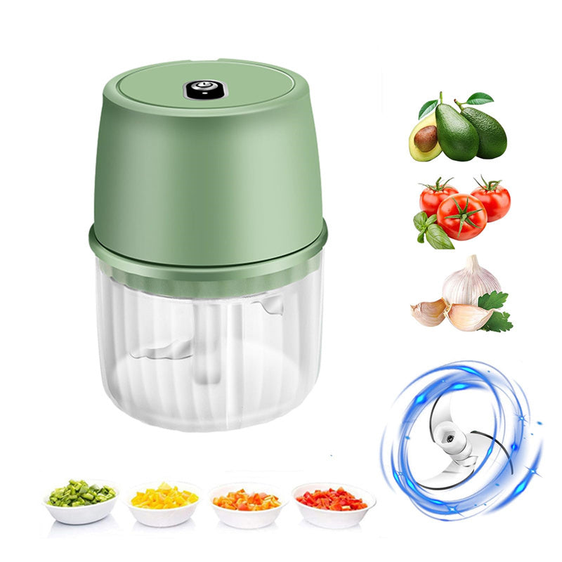Galuxia USB Rechargeable Electric Garlic Press Portable Wireless Food Chopper Mini Complementary Food Mixer Kitchen Gadgets