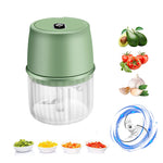 Galuxia USB Rechargeable Electric Garlic Press Portable Wireless Food Chopper Mini Complementary Food Mixer Kitchen Gadgets