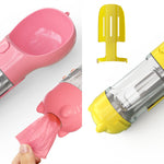 Galuxia Pet Water Bottle Feeder Bowl Garbage Bag Storage Portable Pet Outdoor Travel 3 In 1 Dog Water Bottle