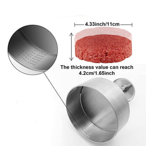 Galuxia Stainless Steel Patties Mould Burger Meat Press Kitchen Gadgets