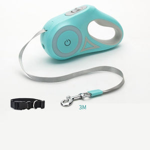 Galuxia Dog Leash Retractable Leash And Dog Collar Spotlight Automatic Pet Dog Cat Traction Rope For Small Medium Dogs Pet Product