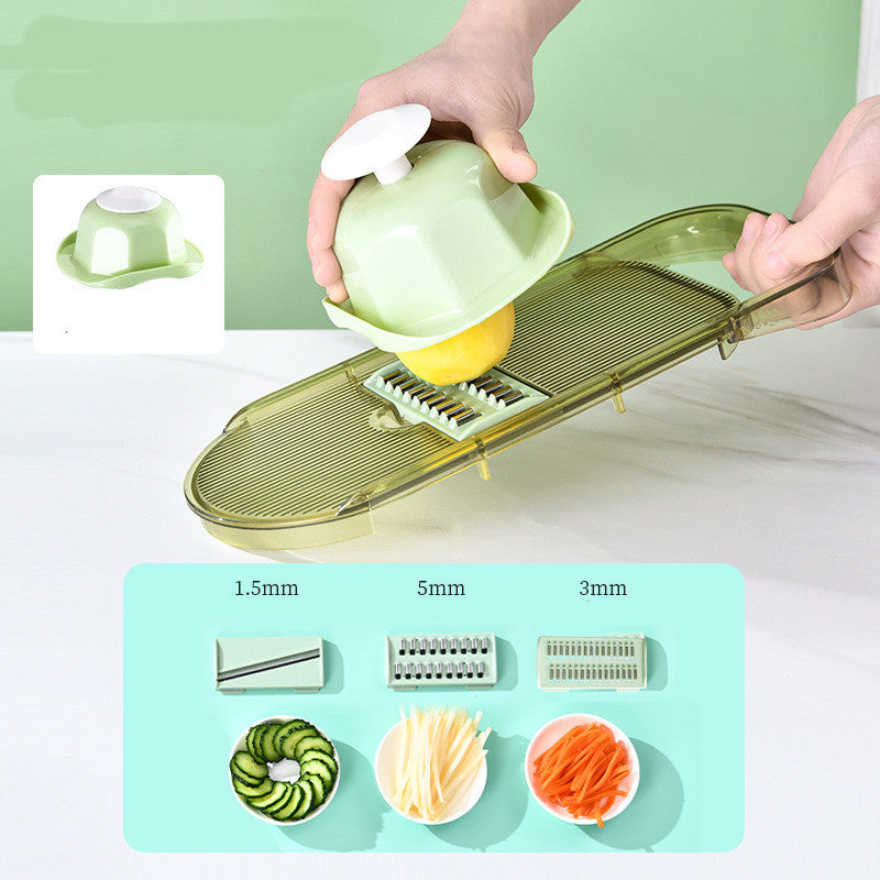 Galuxia Multifunction Transparent Vegetable Cutter Steel Blade Potato Slicer Fruit Shred Dicing Blades Carrot Cheese Grater Chopper Kitchen Gadgets