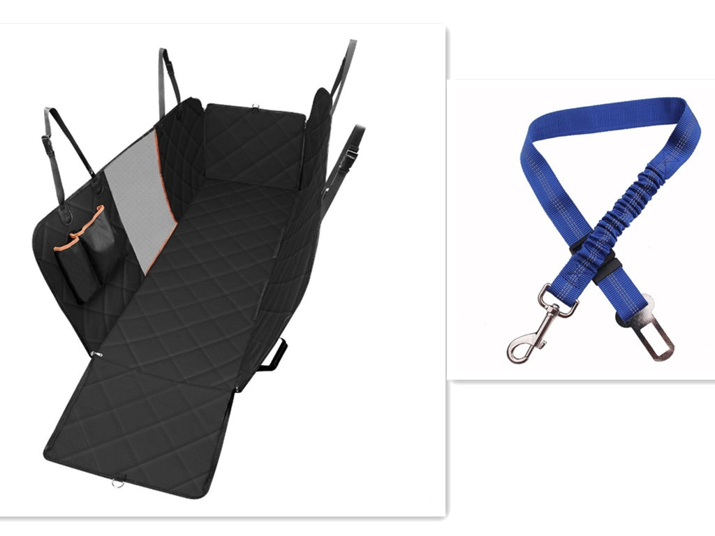 Galuxia Dog Car Seat Cover View Mesh Pet Carrier Hammock Safety Protector Car Rear Back Seat Mat With Zipper And Pocket For Travel