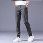 Galuxia Drawstring Trousers Thin Casual Pants Korean Version Loose Straight Sweatpants Mens Clothing
