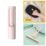 Galuxia 2-1 Reusable Pet Hair Remover Brush Lint Roller Portable Effective Self Cleaning Tool for Cat Dog Fur Hair Dust Removal Brush