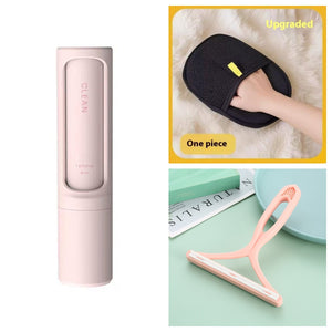 Galuxia 2-1 Reusable Pet Hair Remover Brush Lint Roller Portable Effective Self Cleaning Tool for Cat Dog Fur Hair Dust Removal Brush