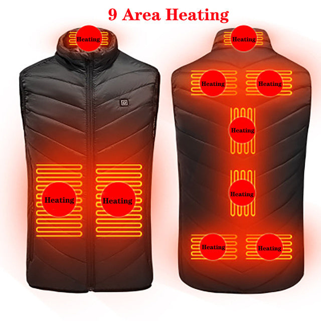 Galuxia Heated Vest Washable Usb Charging Electric Winter Clothes