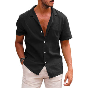Galuxia Men's Tops Casual Button Down Shirt Short Sleeve Beach Shirt Summer Mens Clothing
