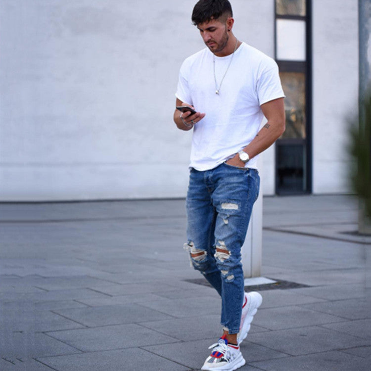 Galuxia Hole men''s jeans
