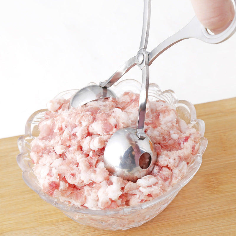 Galuxia Meatball Maker Tool Clip Fish Meat Rice Ball Making Mold Tools Stainless Steel Meat Baller Tongs Kitchen Gadgets