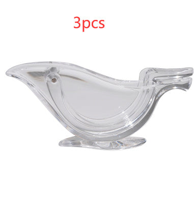 Galuxia Manual Lemon Juicer Transparent Acrylic Elegance Bird Shape Lemon Slice Squeezer Kitchen Tools Gadgets