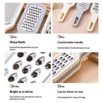 Galuxia 3 In 1 Cheese Grater Portable Handheld Stainless Steel Vegetable Grater Kitchen Tools Efficient Food Graters Home Kitchen Gadgets