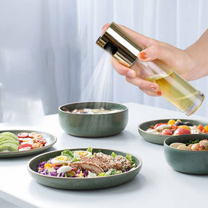Galuxia BBQ Healthy Kitchen Cooking Oil Vinegar Spray Bottle Push Type Oil Spray BottlePump Oil Tank Leakproof BBQ Sprayer BBQ Tools Kitchen Gadgets