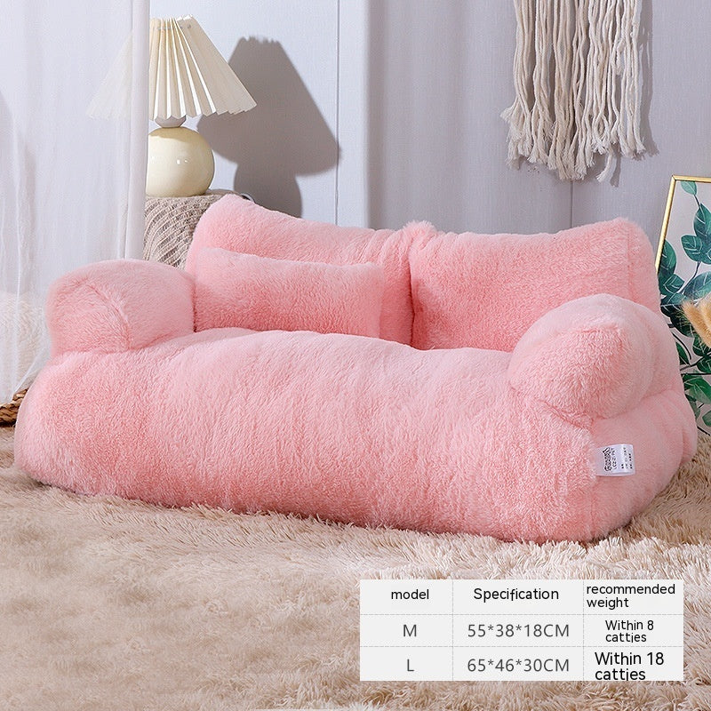 Galuxia Luxury Cat Bed Sofa Winter Warm Cat Nest Pet Bed For Small Medium Dogs Cats Comfortable Plush Puppy Bed Pet Supplies