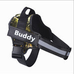 Galuxia Personalized Dog Harness NO PULL Reflective Breathable Adjustable Pet Harness Vest For Small Large Dog Custom Patch Pet Supplies