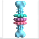 Galuxia Dog Chew Toy Dog Bone Type  Dogs Teeth Cleaning Toys Indestructible TPR Bone Chewing Bite Resistant Teething Toys  Pet Products