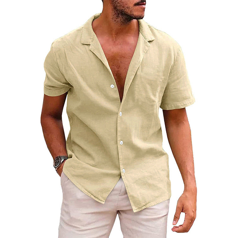Galuxia Men's Tops Casual Button Down Shirt Short Sleeve Beach Shirt Summer Mens Clothing