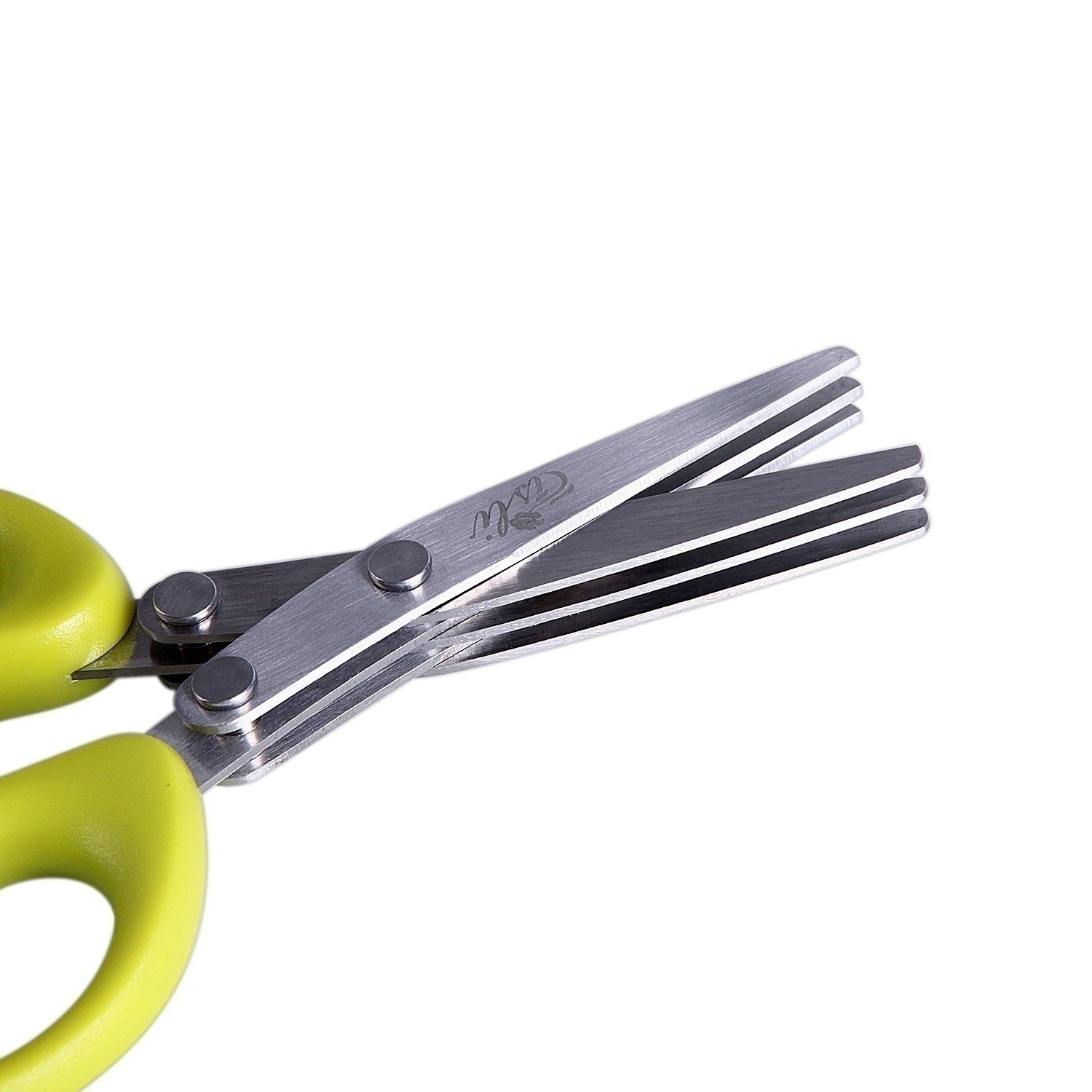 Galuxia Multifunctional Multi-layer Green Onion Scissors Stainless Steel Onion Cutting Knife Herb Seaweed Spice Scissors Kitchen Scissor Kitchen Gadgets