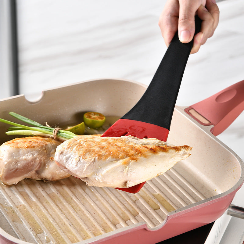 Galuxia 3 In 1 Frying Spatula Clip Silicone Food Clip Frying Steak Pancakes Shovel Slotted Turners Kitchen Tools Cooking Utensils Kitchen Gadgets