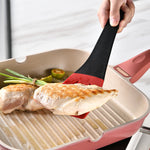 Galuxia 3 In 1 Frying Spatula Clip Silicone Food Clip Frying Steak Pancakes Shovel Slotted Turners Kitchen Tools Cooking Utensils Kitchen Gadgets