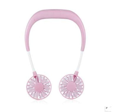 Galuxia Charging portable lazy fan student desktop fan hanging neck fan