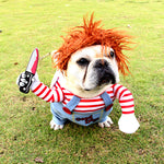 Galuxia Halloween Pet Costume Pet Dog Funny Clothes Adjustable Dog Cosplay Costume Scary Costume Party Gatherings