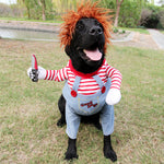 Galuxia Halloween Pet Costume Pet Dog Funny Clothes Adjustable Dog Cosplay Costume Scary Costume Party Gatherings