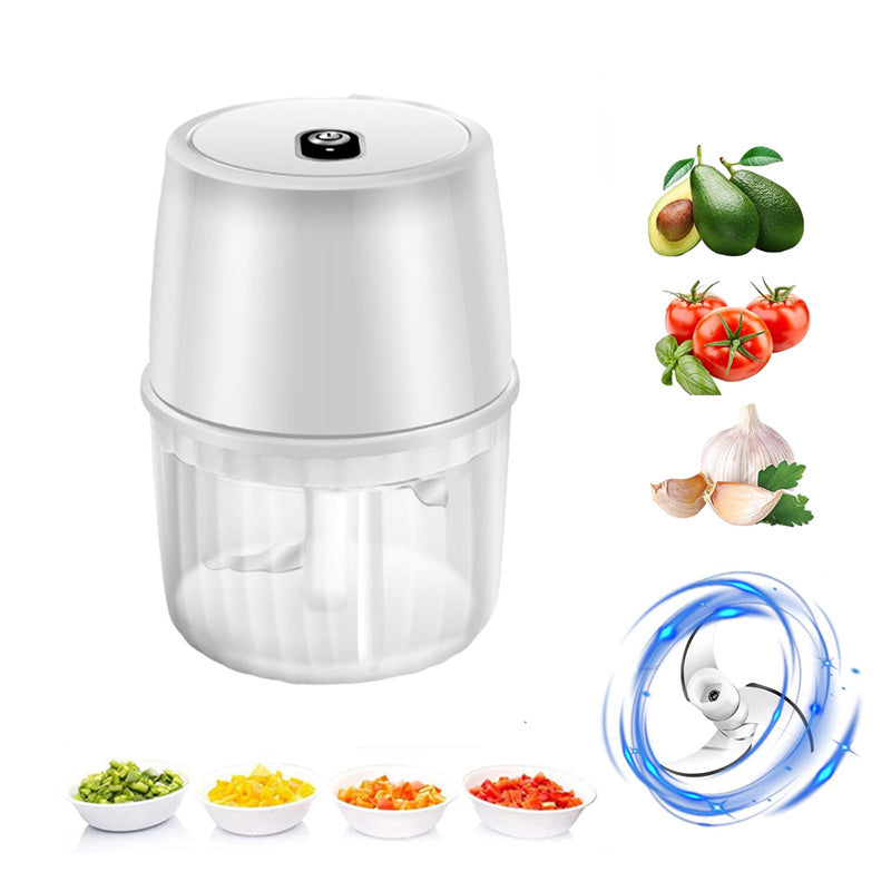 Galuxia USB Rechargeable Electric Garlic Press Portable Wireless Food Chopper Mini Complementary Food Mixer Kitchen Gadgets