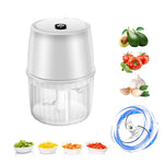 Galuxia USB Rechargeable Electric Garlic Press Portable Wireless Food Chopper Mini Complementary Food Mixer Kitchen Gadgets