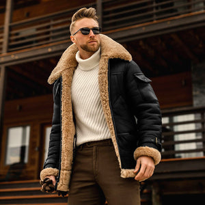 Galuxia Winter Jacket Mens Military Fleece Warm Jackets Male Fur Collar Coats Army Tactical Jacket