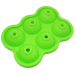 Galuxia Large Ice Cube Maker Silicone Mold 6 Cell Big Sphere Ice Ball Tray Whiskey Wine Cocktail Party Bar Accessories Kitchen Gadgets