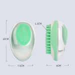 Galuxia Dog Cat Bath Brush 2-in-1 Pet SPA Massage Comb Soft Silicone Pets Shower Hair Grooming Cmob Dog Cleaning Tool Pet Products