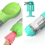 Galuxia Pet Water Bottle Feeder Bowl Garbage Bag Storage Portable Pet Outdoor Travel 3 In 1 Dog Water Bottle
