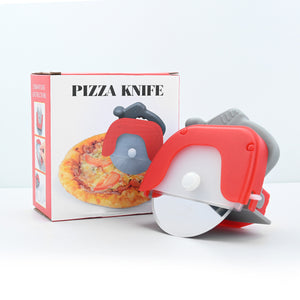 Galuxia Stainless Steel Round Roller Pizza Cutter Creative Single Wheel Cake Cut Knife Kitchen Gadgets