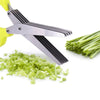 Galuxia Multifunctional Multi-layer Green Onion Scissors Stainless Steel Onion Cutting Knife Herb Seaweed Spice Scissors Kitchen Scissor Kitchen Gadgets