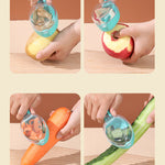 Galuxia Peeling Knife With Storage Lid Fruit And Potato Peeler Kitchen Gadgets