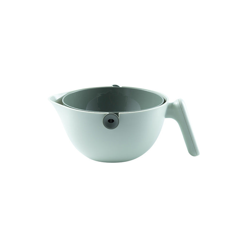 Galuxia Double Layer Fruit And Vegetable Rotating Draining Basket Kitchen Gadgets