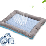 Galuxia Pet Cooling Pad Bed For Dogs Cats Puppy Kitten Cool Mat Pet Blanket Ice Silk Material Soft For Summer Sleeping  Blue Breathable