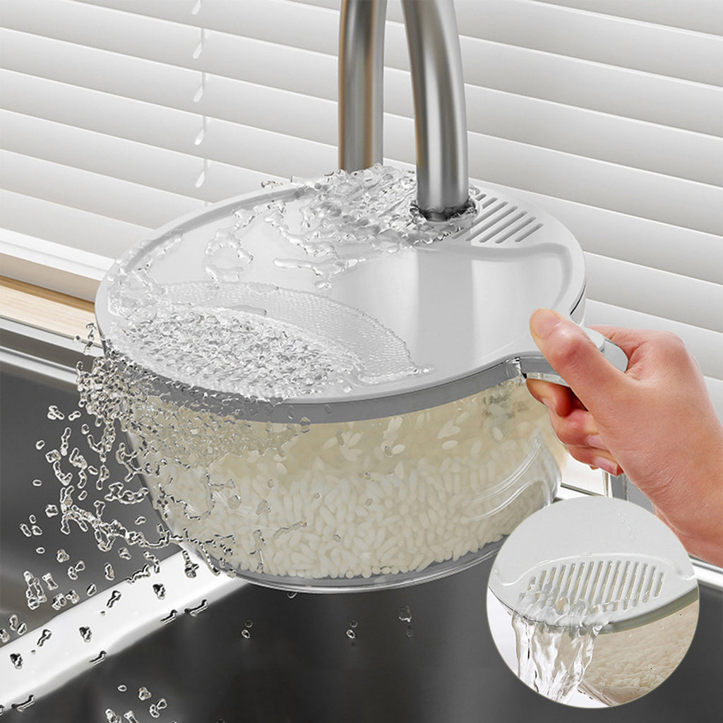 Galuxia Multifunctional Drainage Basin For Domestic Kitchen Rice Fruit Washing Basket Vegetable Basket Wash Multi Function Kitchen Gadgets