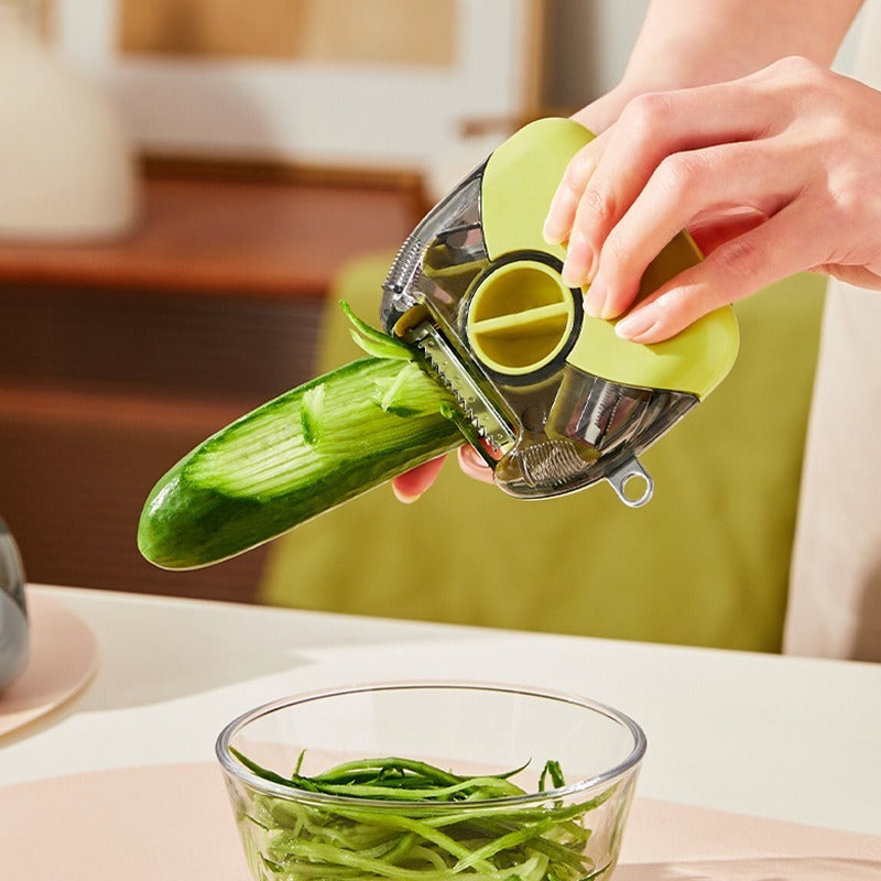 Galuxia 3 In 1 Stainless Steel Peeler Shredder Portable Manual Vegetable Fruit Cutter Multifunctional Scraper Kitchen Tool Kitchen Gadgets