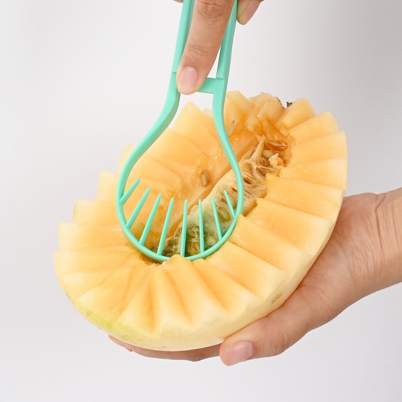 Galuxia 3-in-1 Fruit Digger Fruit Carving Knife Set Cutter Fruit Platter Separator Kitchen Gadgets Watermelon Ice Cream Baller Scoop