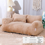 Galuxia Luxury Cat Bed Sofa Winter Warm Cat Nest Pet Bed For Small Medium Dogs Cats Comfortable Plush Puppy Bed Pet Supplies