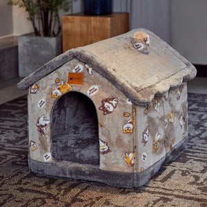 Galuxia Foldable Dog House Pet Cat Bed Winter Dog Villa Sleep Kennel Removable Nest Warm Enclosed Cave Sofa Pets Supplies