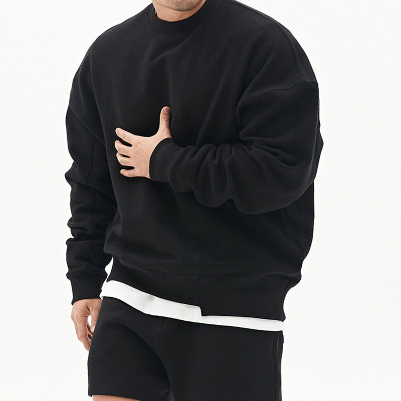 Galuxia Pullover Round Neck Sweater Loose Men Clothes