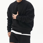 Galuxia Pullover Round Neck Sweater Loose Men Clothes